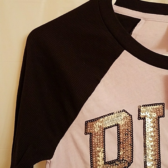 NWT Victoria's Secret PINK Bling Long Sleeve Top - Picture 5 of 6